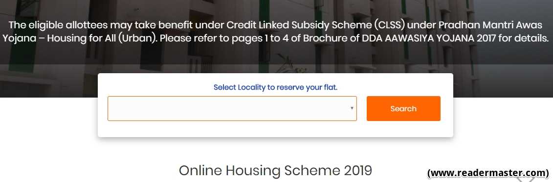 DDA Online Housing Scheme Registration Process