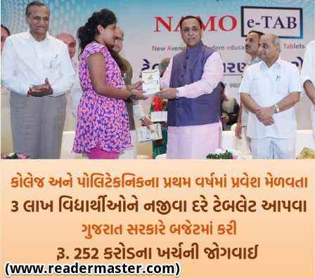 NAMO Tablet Yojana Gujarat Apply Online