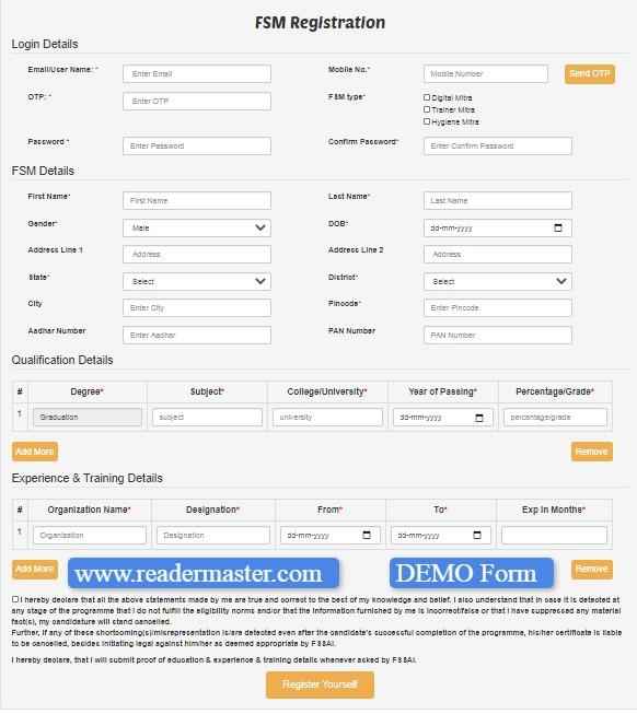 FSM-Online-Registration-Form