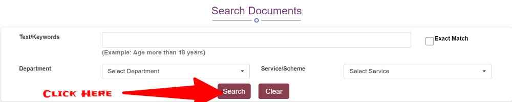 Antyodaya Saral Haryana Portal Search Documents
