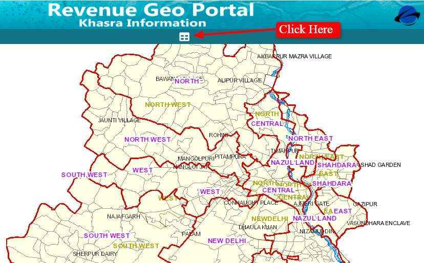Bhu Naksha Delhi Map Download - Print