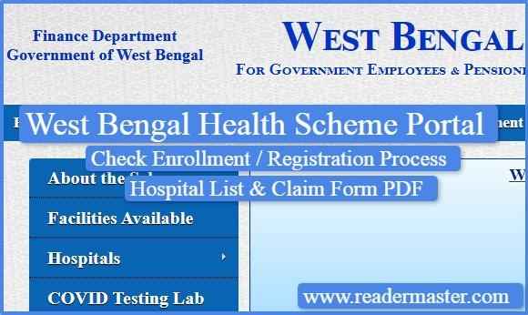 West Bengal Health Scheme WBHS Portal