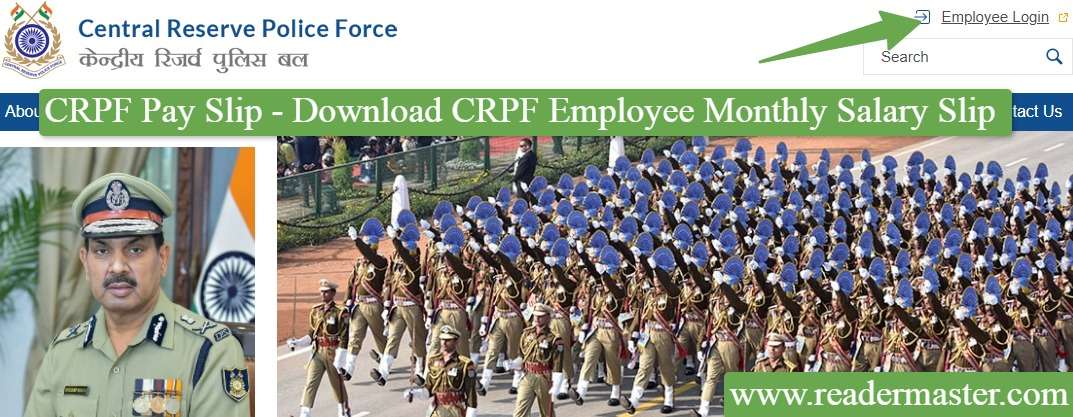 CRPF Pay Slip - Employee Monthly Salary Slip Online