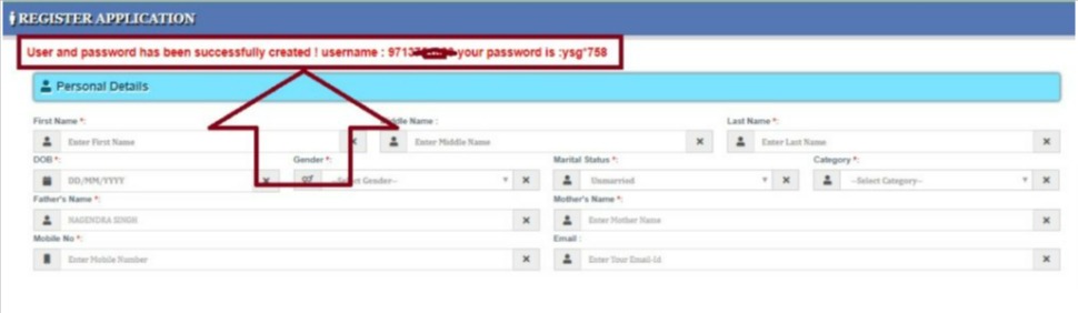 Madhya Pradesh Guest Teacher Online Registration Form
