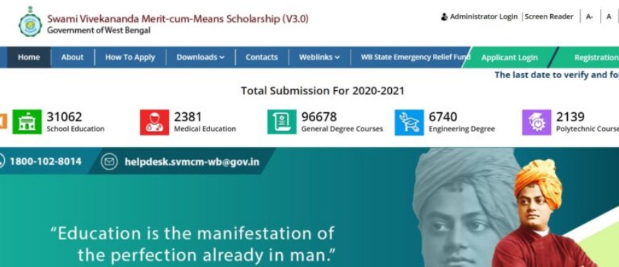 Swami Vivekananda Scholarship Portal