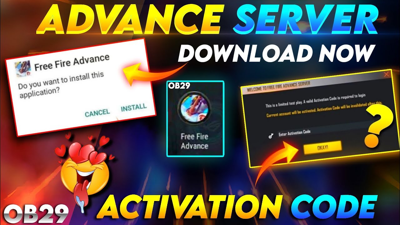 FF Advance Server Activation code