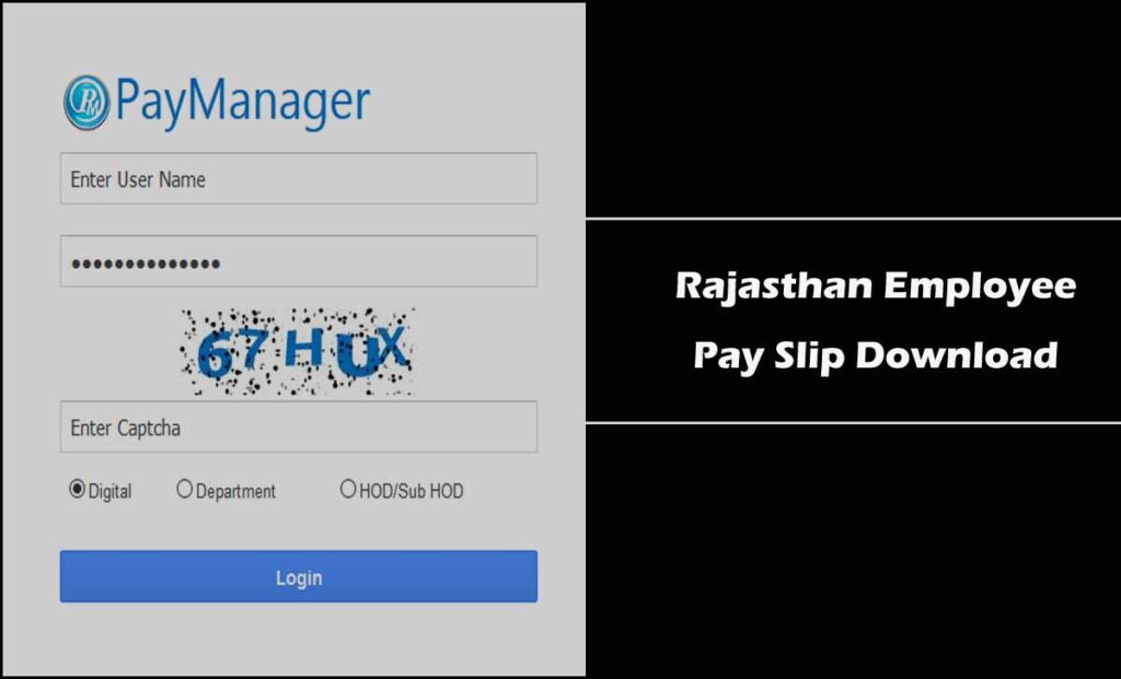 Rajasthan Employee Salary Slip Download