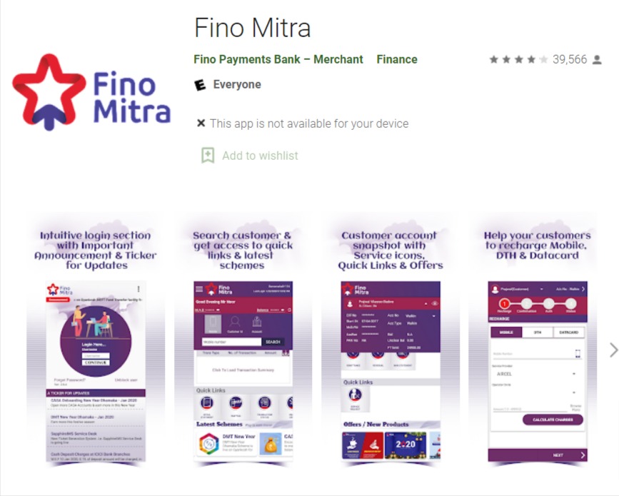 Fino Mitra App Download