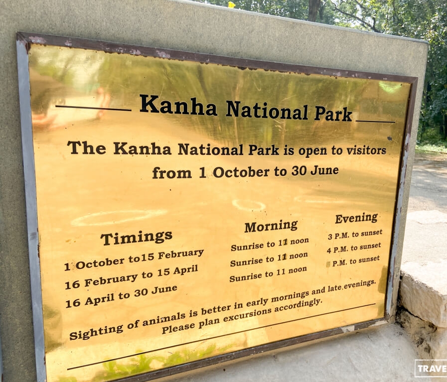 Kanha National Park Jungle Safari Booking and Ticket Charges