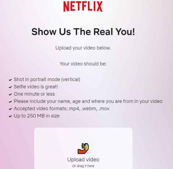 Netflix Auditions India 2023 Online Registration