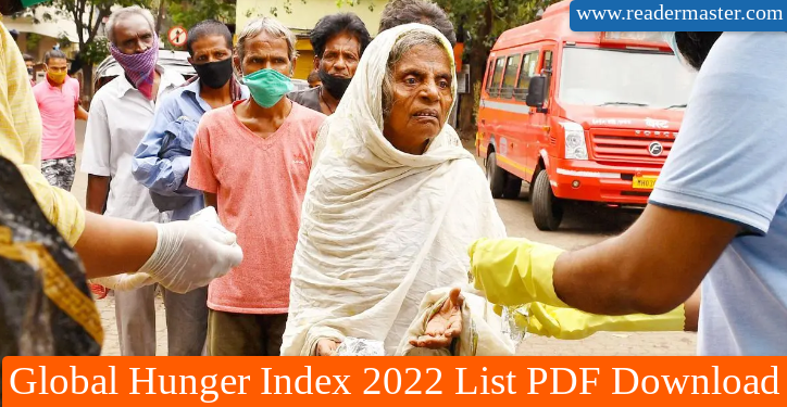 Global Hunger Index 2022 List PDF Download