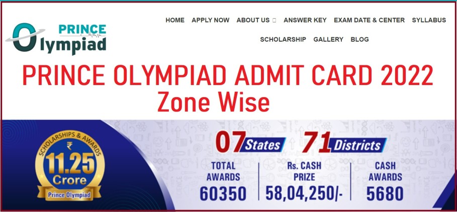 Prince Olympiad Admit Card Online Registration