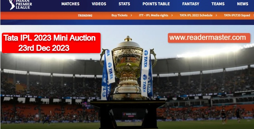 Tata IPL 2023 Mini Auction