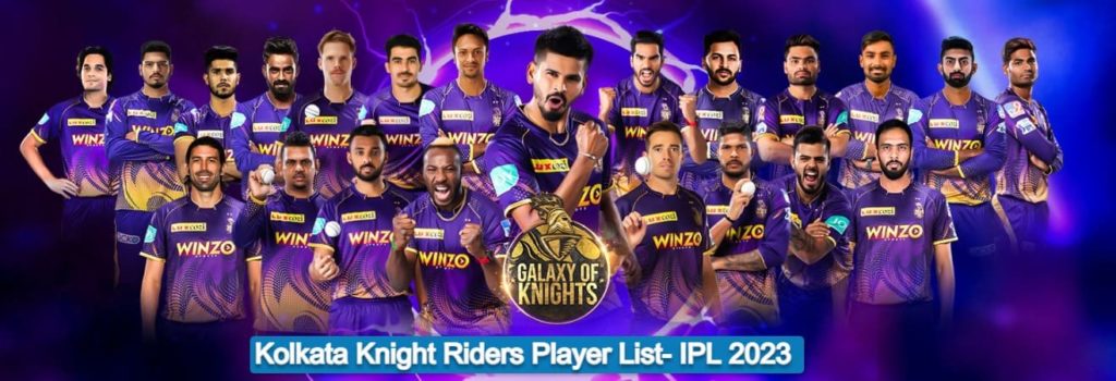 Kolkata Knight Riders Team Player List- IPL 2023