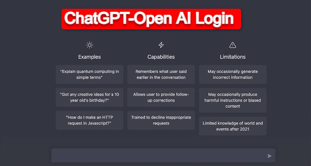 ChatGPT Open AI Login