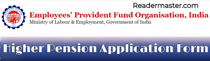 Higher Pension Application Form