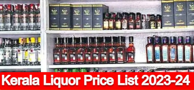 Kerala Liquor Price List 2023-24