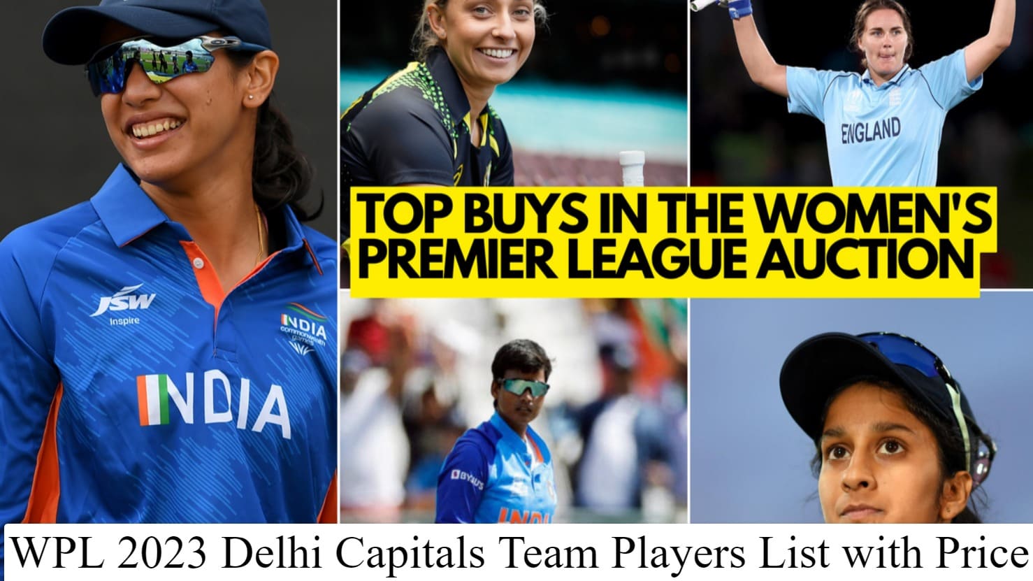 WPL 2023 Delhi Capitals Team Players List with Price