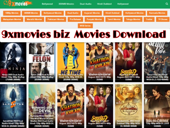 9xmovies biz 2023 Bollywood, Punjabi, Hollywood Hindi Movies Download for Free