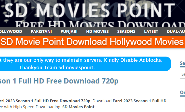 SD Movies Point 2023 New Bollywood Hollywood Movies Download
