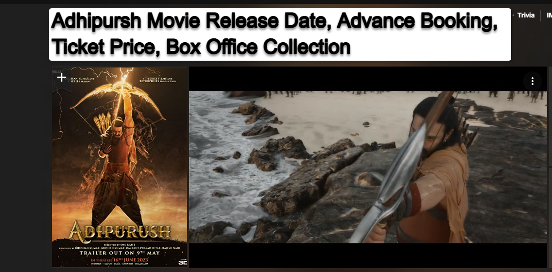 Adipurush Movie Advance Booking, Ticket Price, Box Office Collection Prediction