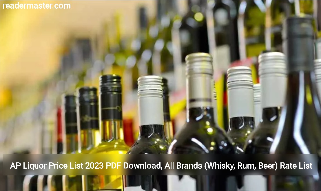 AP Liquor Price List 2023 PDF Download, All Brands (Whisky, Rum, Beer) Rate List