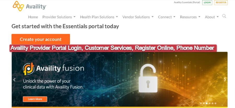 Availity Provider Portal Login Customer Services Register Online 